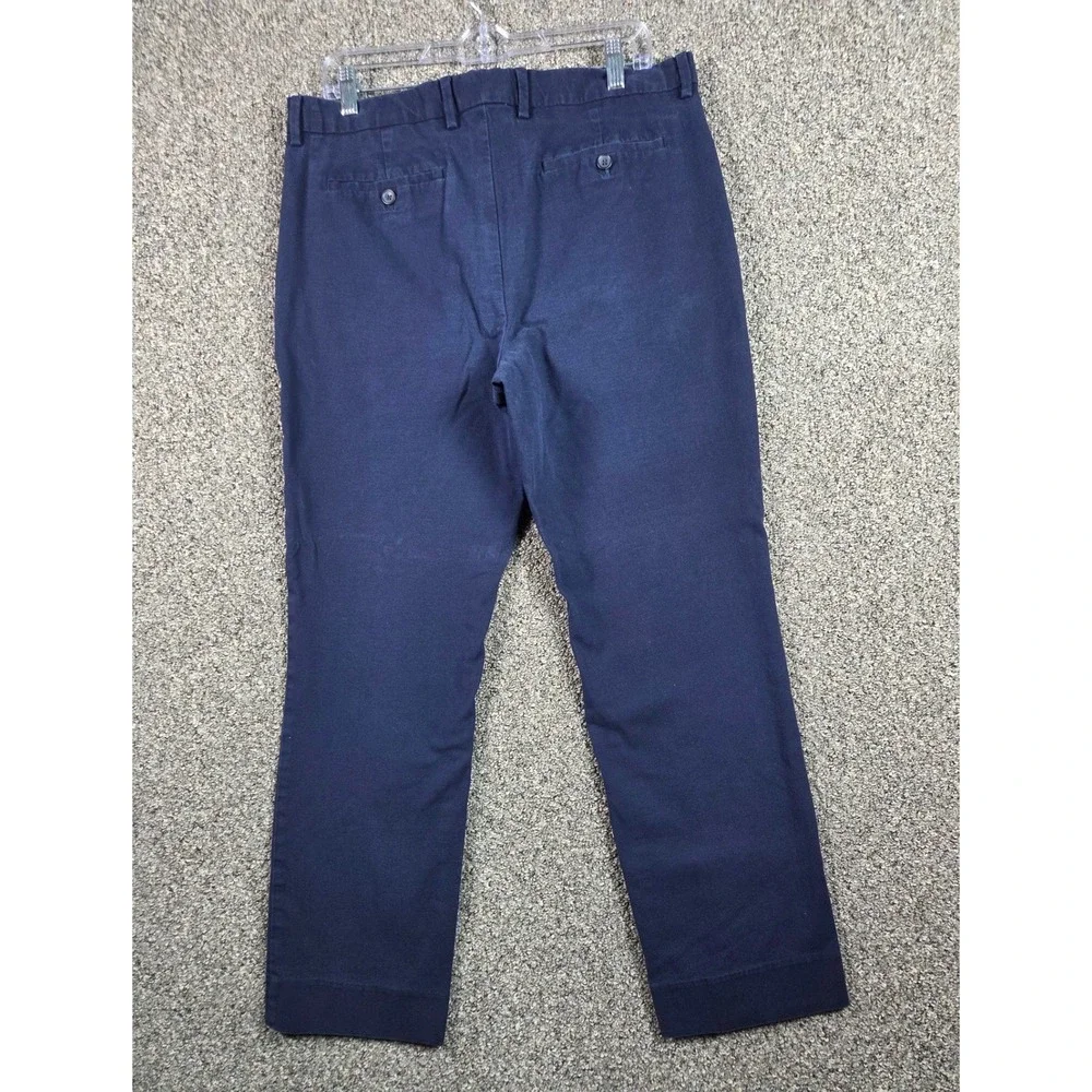 Banana Republic‎ Aiden Slim Fit Chinos Mens 34x30 Navy Blue Cotton Modal Stretch
